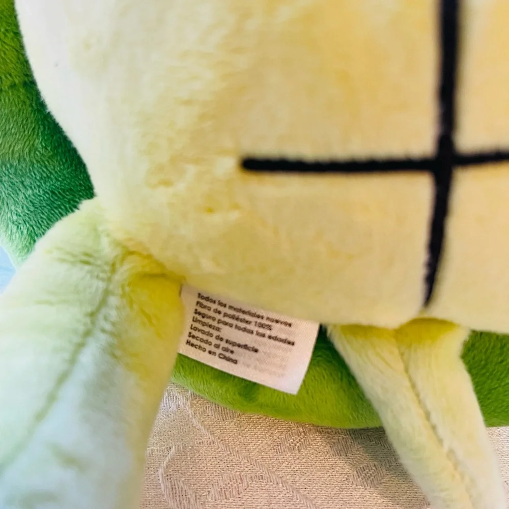 Bellzi 10” green turtle plush